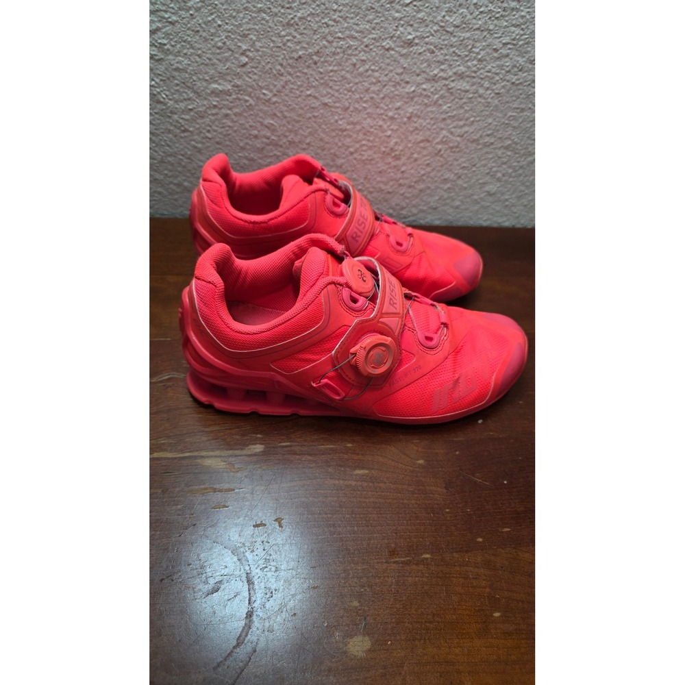 Inov-8 Fastlift 370 Weightlifting Shoes Womens 8 Mens 6.5 Pink BOA Training Gym